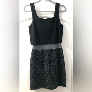Bailey 44 Layered Tank Dress w/ Boucle Bottom